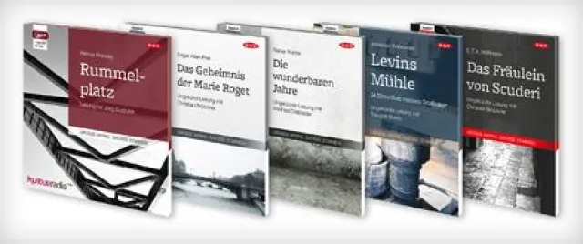 „Große Werke. Große Stimmen“. 29-teilige Hörbuch-Reihe mit Klassikern der Weltliteratur erscheint auf mp3-CDs Bild: „Große Werke. Große Stimmen“. 29-teilige Hörbuch-Reihe mit Klassikern der Weltliteratur erscheint auf mp3-CDs