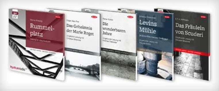 Bild: „Große Werke. Große Stimmen“. 29-teilige Hörbuch-Reihe mit Klassikern der Weltliteratur erscheint auf mp3-CDs