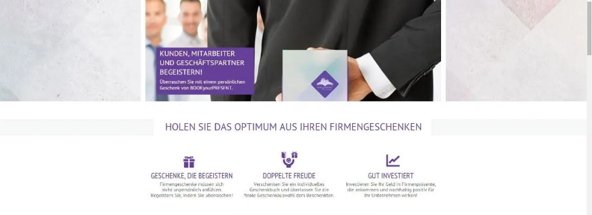 BOOKyourPRESENT bietet die neue Art zu schenken nun auch speziell für Unternehmen an