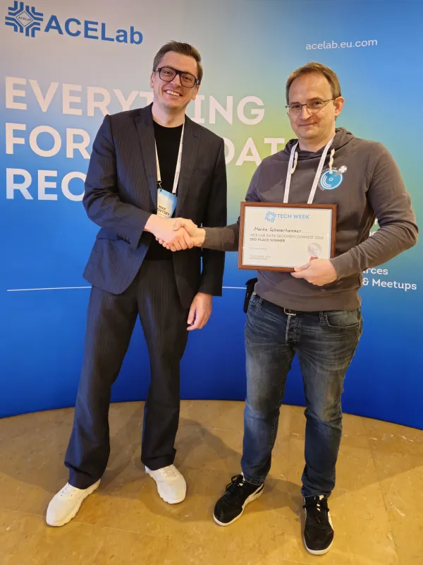 ACE Lab Data Recovery Contest 2026: 030 Datenrettung erhält Auszeichnung für den zweiten Platz (© 030 Datenrettung Berlin GmbH)