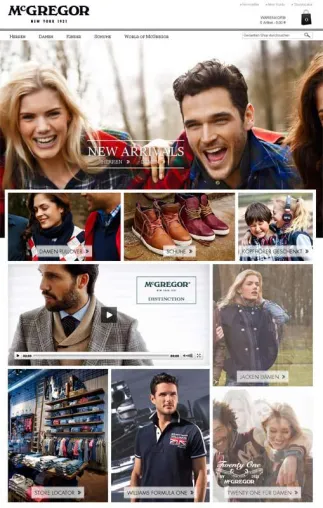 McGregor Fashion Online Relaunch: Corporate Site und Shop 2in1 im neuen Design Bild: McGregor Fashion Online Relaunch: Corporate Site und Shop 2in1 im neuen Design