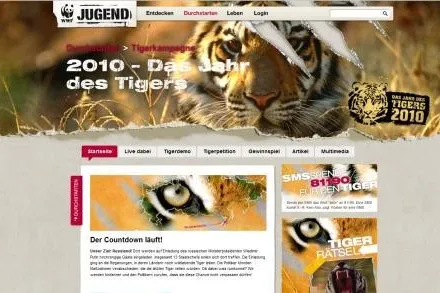 Bild: WWF Jugend startet mit Weitclick die Suche nach dem Amur Tiger