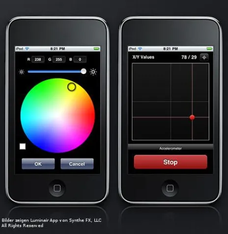 Bild: Iphone / Ipad LED Steuerung revolutioniert die Lichttechnik