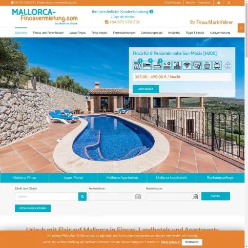 Fincavermietung in Mallorca vom erfahrenen Anbieter Bild: Fincavermietung in Mallorca vom erfahrenen Anbieter