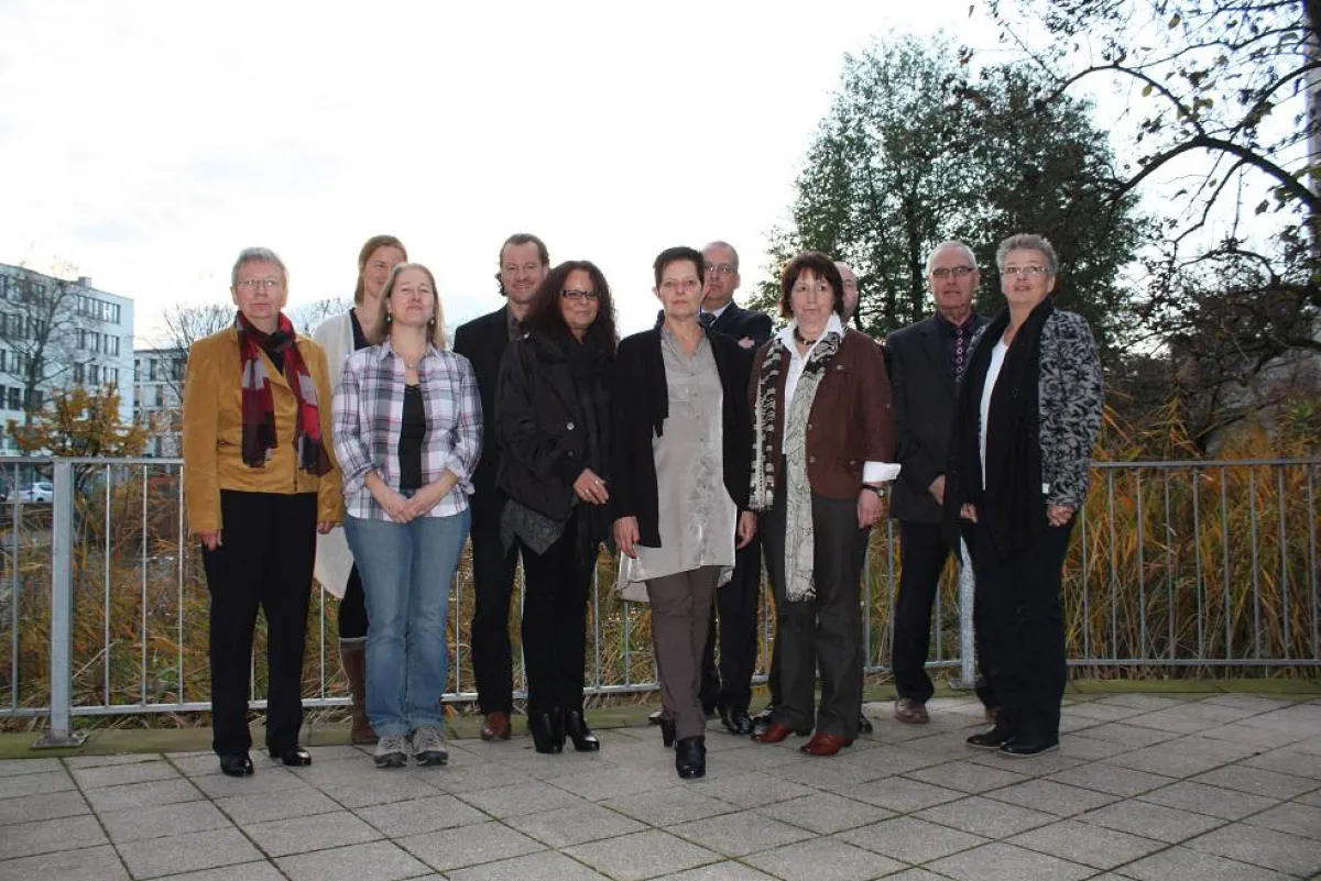 Prof. Rissing-van Saan mit dem Vorstand der IGN e. V. und Beirat Martin Wittke