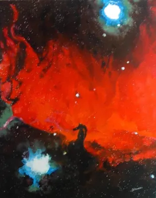 Bild: Das Weltall in Farbe - Astronomie gemalt in Öl