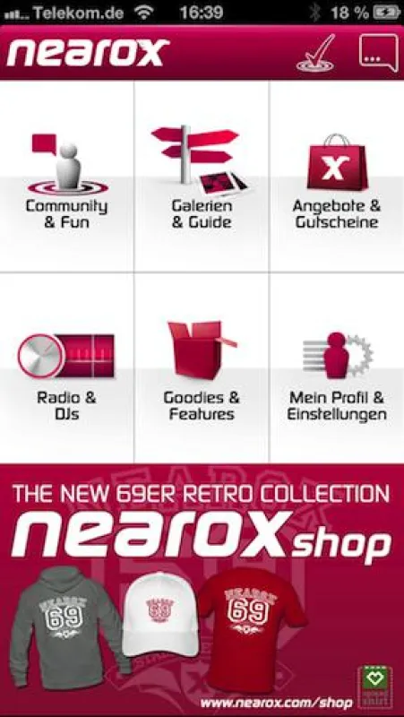 nearox home screen