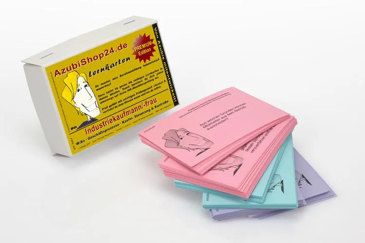 AzubiShop24.de veröffentlicht neue Lernkarten für Azubis Industriekaufmann /-frau Bild: AzubiShop24.de veröffentlicht neue Lernkarten für Azubis Industriekaufmann /-frau