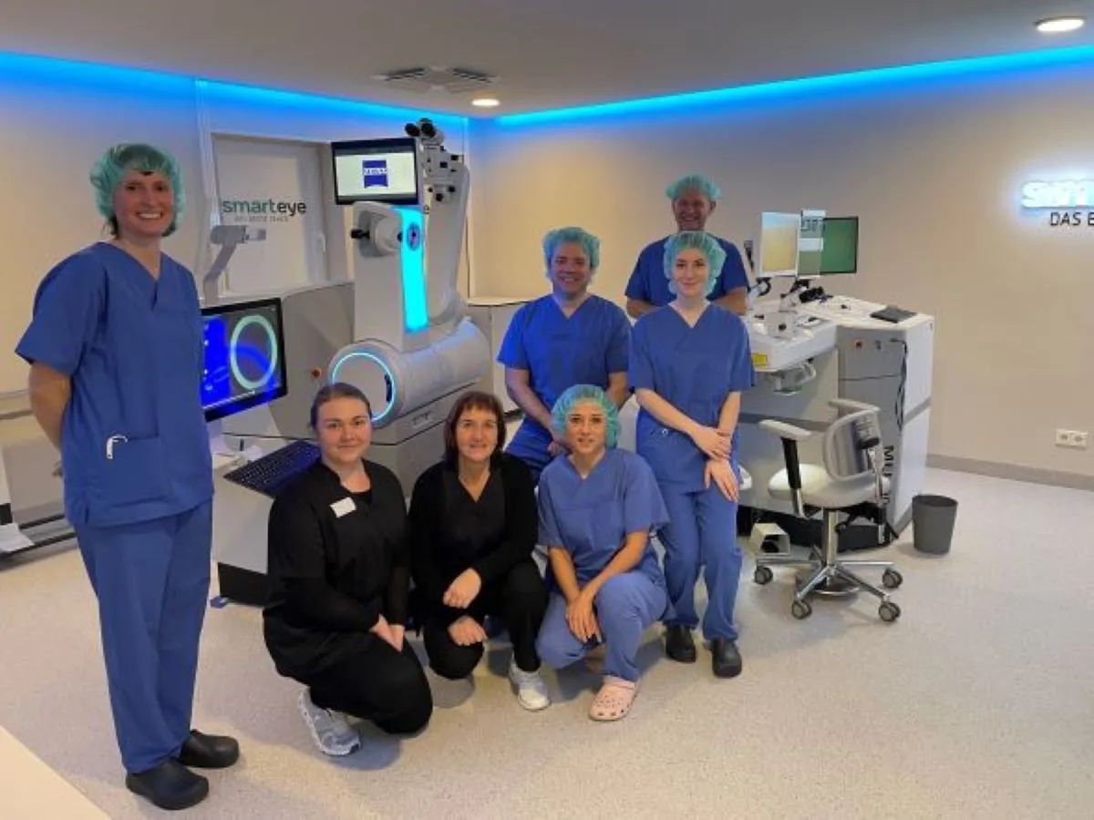 Bildunterschrift: Das Smarteye-Team um Privatdozent Dr. med. Christian Ahlers