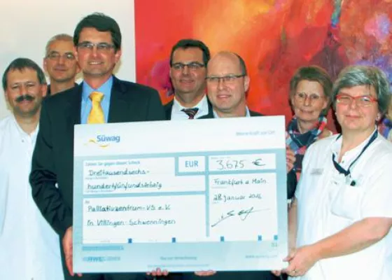 Bild: primion Spendenpate für Palliativzentrum Villingen-Schwenningen
