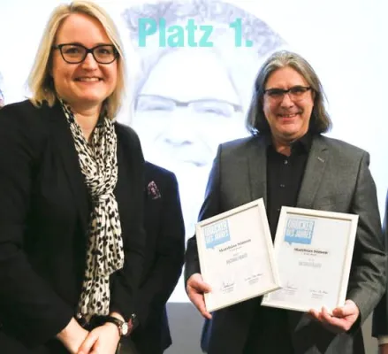 Bild: 1. Platz in Nachhaltigkeit für Print Pool!