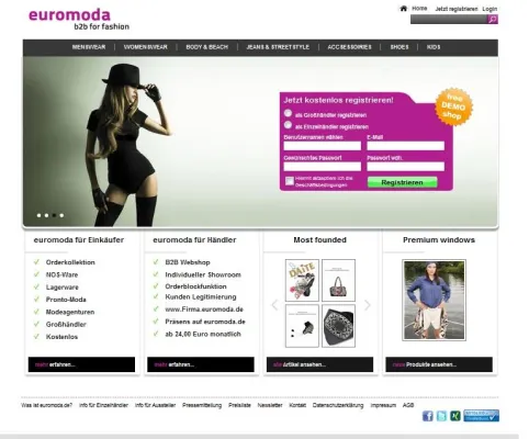 Bild: Launch der Online-Modemesse für den internationalen Fachhandel – euromoda.de