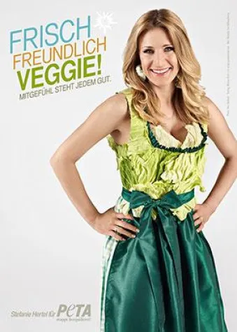 Bild: Stefanie Hertel für PETA: frisch, freundlich, VEGGIE