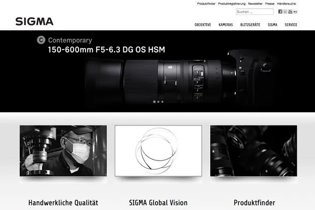 Aufgepasst! SIGMA Internetpräsenz in neuem Look Bild: Aufgepasst! SIGMA Internetpräsenz in neuem Look