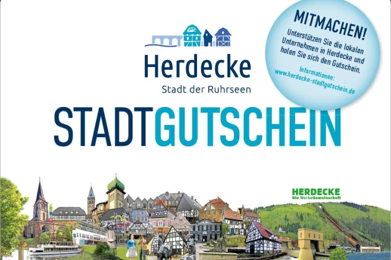 Bild: Der Herdecke Stadtgutschein ist da