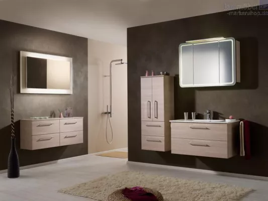 Neue Badezimmermöbel in natürlichen Farben beim badmöbel-markenshop Bild: Neue Badezimmermöbel in natürlichen Farben beim badmöbel-markenshop