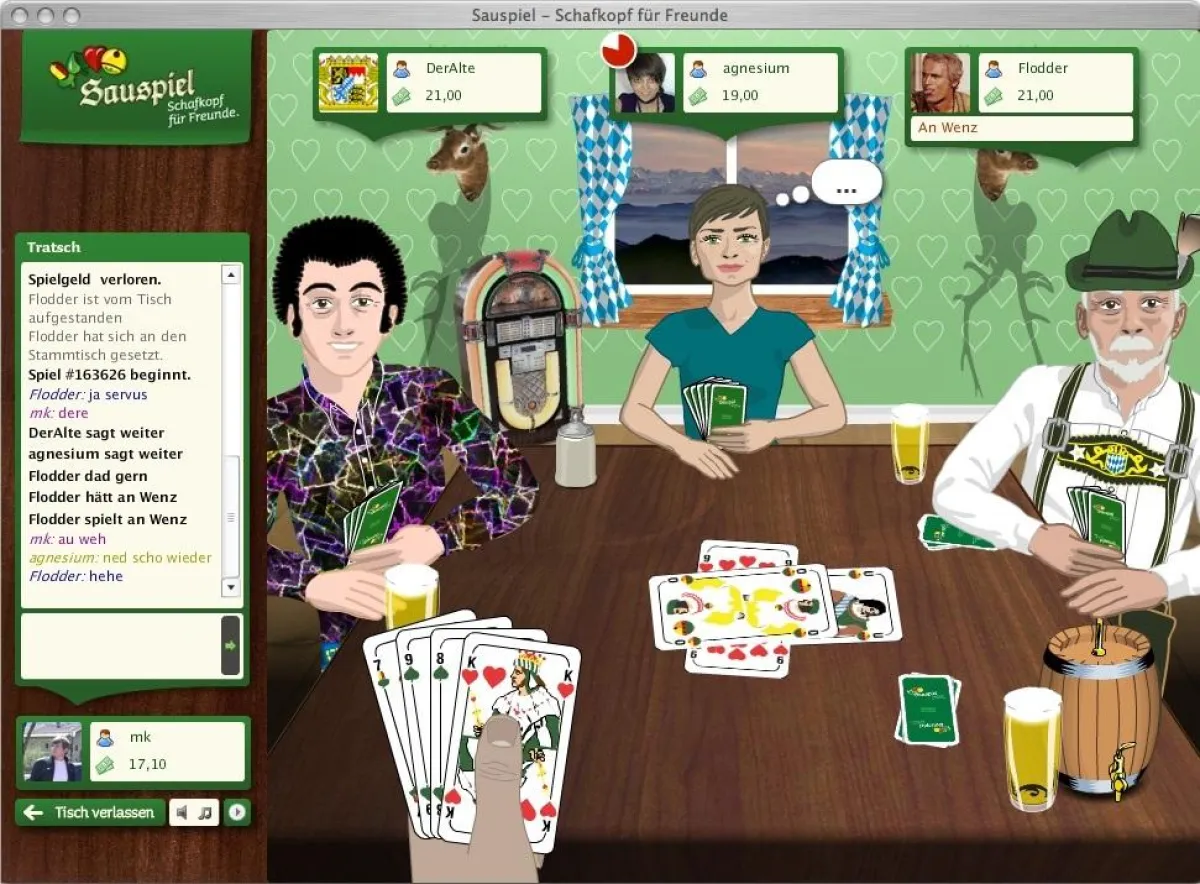 Gemütlichkeit in der Sauspiel Wirtschaft