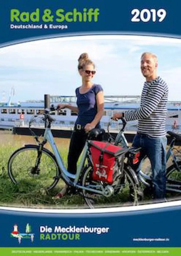 Cover Katalog ?Rad und Schiff 2019? (Mecklenburger Radtour)