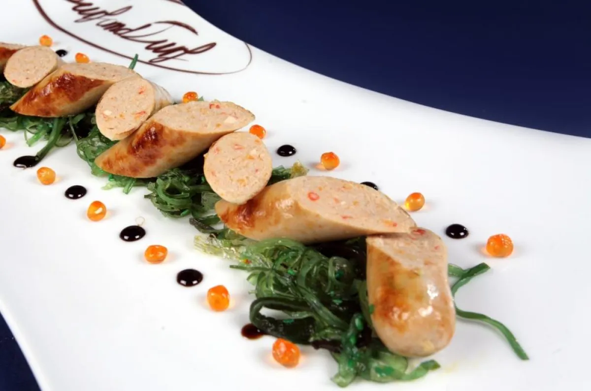 Surf and Turf Bratwurst Kaviar