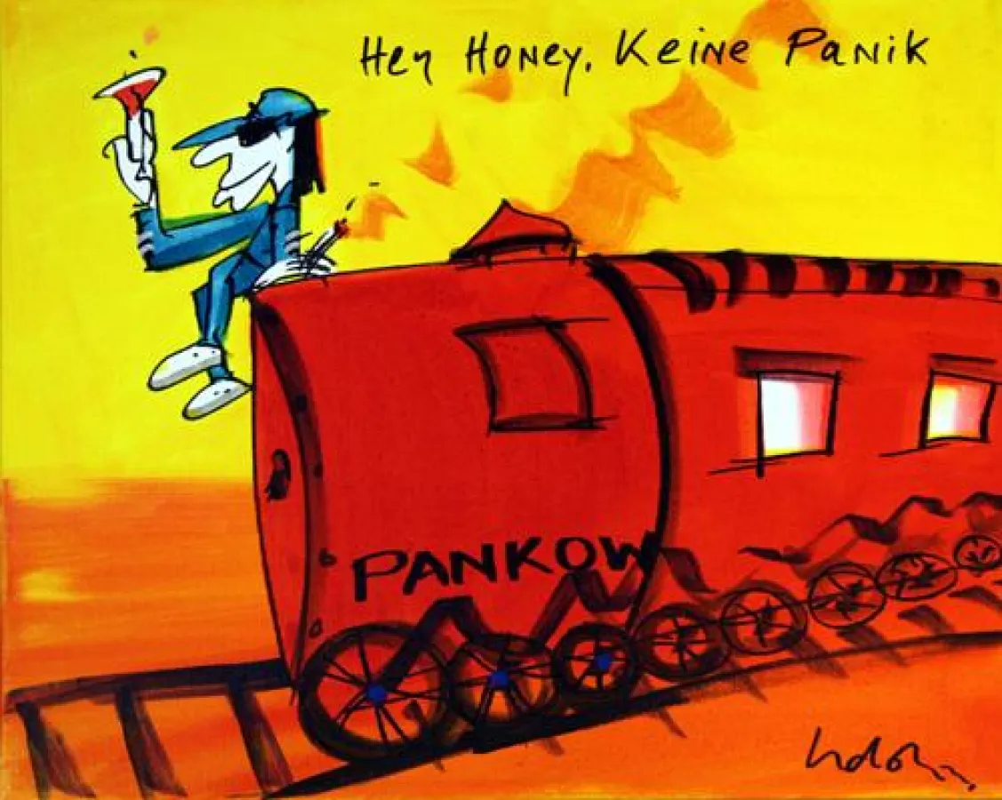 Udo Lindenberg - Hey Honey, keine Panik - Likörell