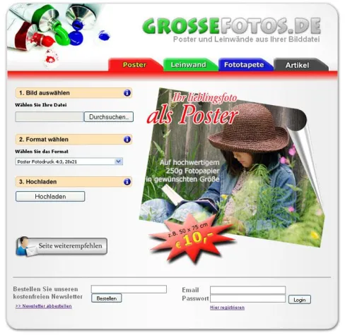 Bild: Onlinedienst für großformatige Fotodrucke – Firma ZEKAL erweitert ihr Angebot