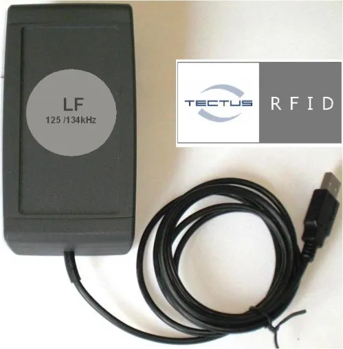 Bild: RFID Helfer im Büro- /Industriearbeitsplatz ist der neue LF 125kHz/134kHz TECTUS Desktop HDX FDX USB-Reader