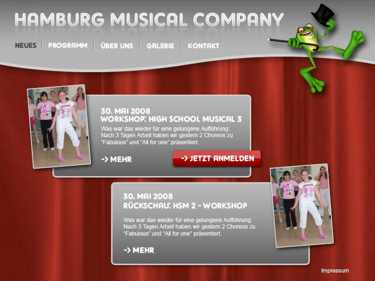 Bitte besuchen Sie unsere Website - www.hhmusicalcompany.de