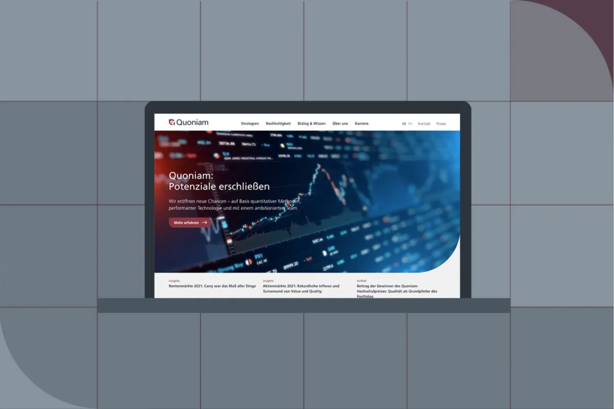 Neue Website Quoniam Asset Management (© Visionaere GmbH)
