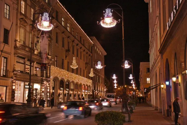 Bild: Weihnachten 2009 München –LichterGlanz in der Brienner Straße