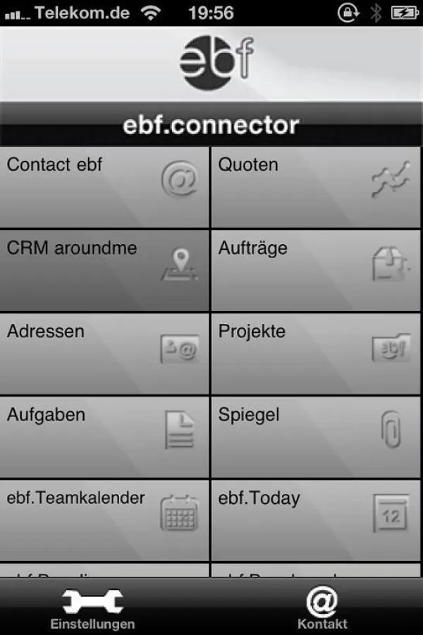 ebf.connector 6 auf dem iPhone