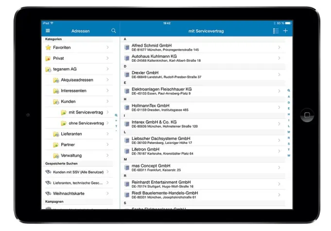 Bild: AMTANGEE Mobile: CRM-App für iOS & Android bietet die Kundenkommunikation aus der Jackentasche!