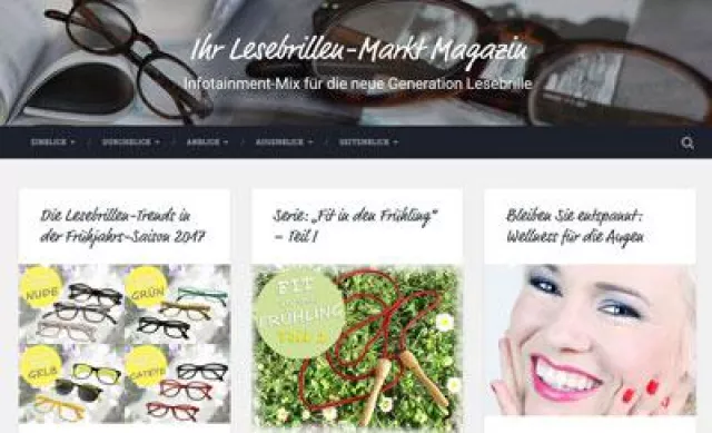 Bild: Das Lesebrillenmarkt-Magazin: Ein bunter Infotainment-Mix für die Generation Lesebrille