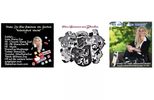 Bild: Vielseitige Einblicke: Frau Shane Zoe Baroness von Gleichen in einem 2teiligen Interview 2/2