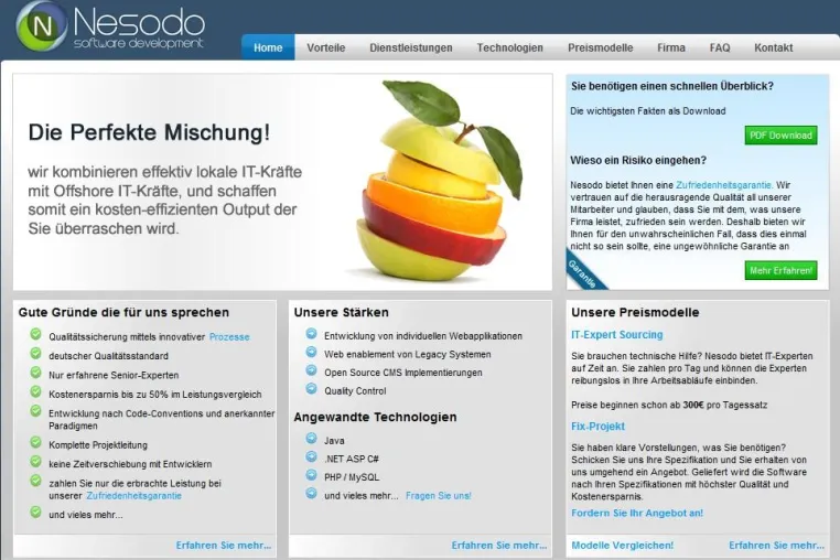 Erfolgreicher Start der Softwareentwicklungsfirma Nesodo Bild: Erfolgreicher Start der Softwareentwicklungsfirma Nesodo