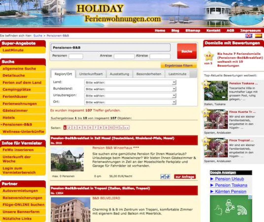 Holiday Ferienwohnungen