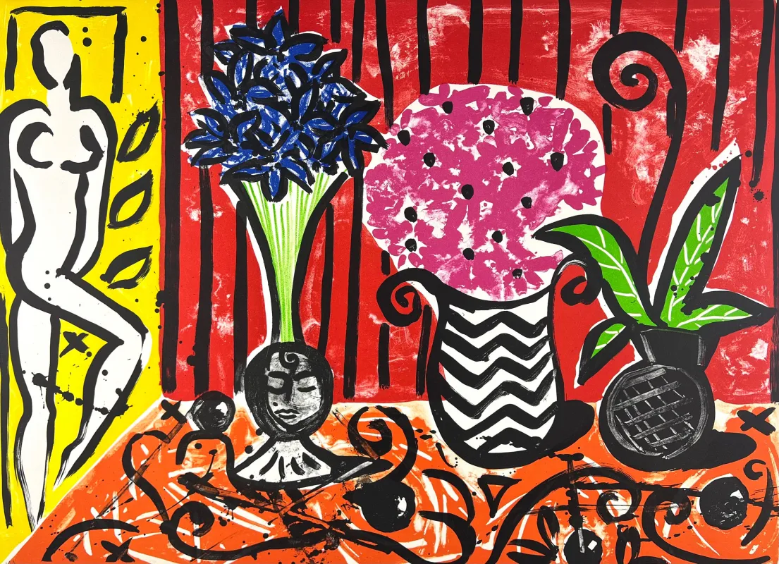 (© Galerie Tobien; Stefan Szczesny, Stillleben mit Blumen)