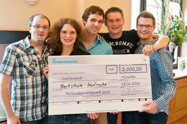 Praxis für Talente: Das Siegerteam des Fallstudienwettbewerbs 2013 steht fest Bild: Praxis für Talente: Das Siegerteam des Fallstudienwettbewerbs 2013 steht fest