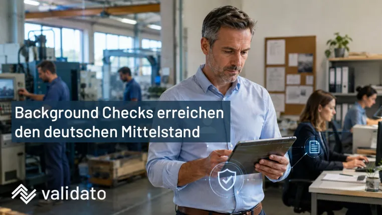 Background Checks erreichen den deutschen Mittelstand Bild: Background Checks erreichen den deutschen Mittelstand