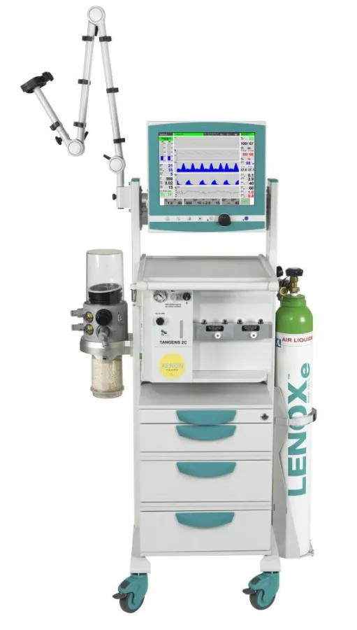 Foto: das EKU-Narkosegerät TANGENS 2C mit Xenon-Option