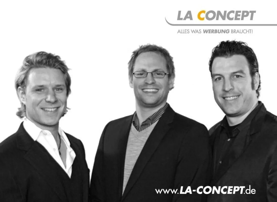 Die LA CONCEPT Geschäftsführung: Ben Gondek, Björn Schaper und Oliver Fröstl (von links nach rechts)