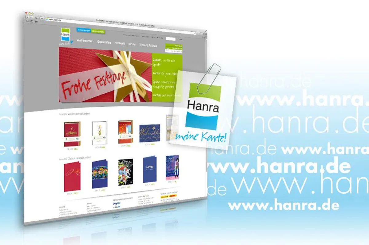 Neuer Grußkartenshop von Hanra