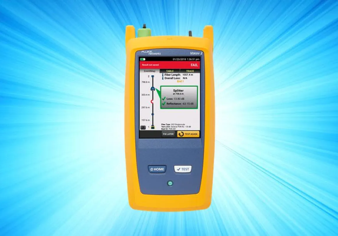 Neues OptiFiber 200 Pro Singlemode HDR OTDR