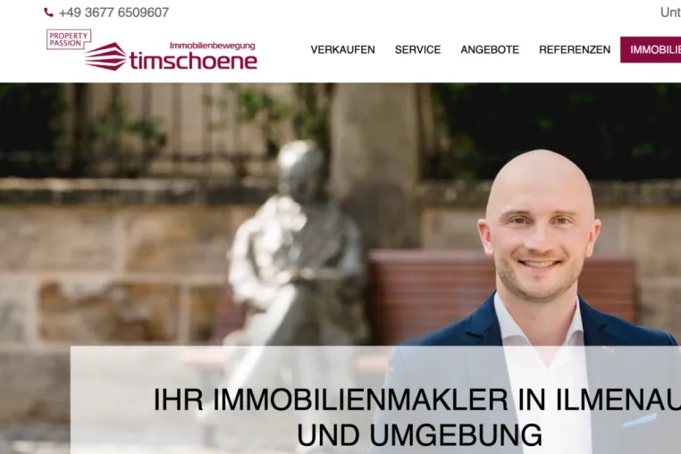 Ihr Immobilienmakler in Ilmenau - Immobilienbewegung Tim Schöne Bild: Ihr Immobilienmakler in Ilmenau - Immobilienbewegung Tim Schöne
