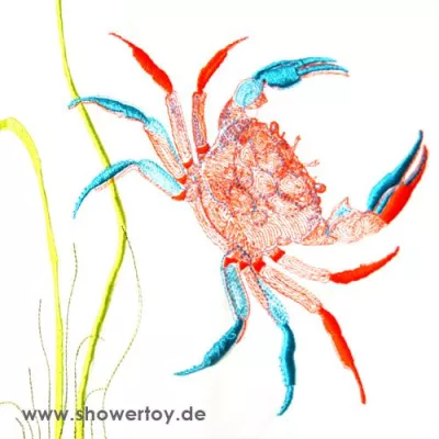 Bild: Individuelle Duschvorhänge mit Stickerei