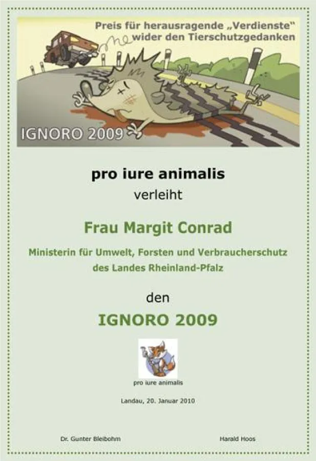 IGNORO Urkunde 2009