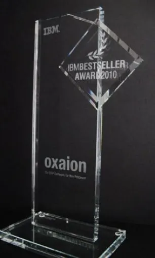 Bild: oxaion ag erhält IBM BestSeller Award 2010