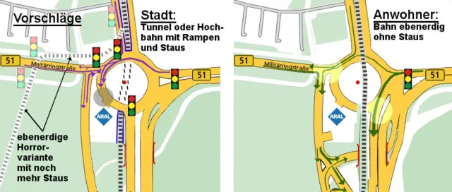 Bild: Wie kommt die Bahn über den Bonner Verteiler?