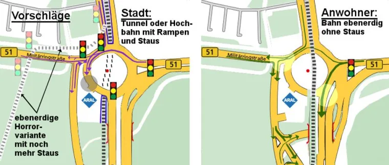 Bild: Wie kommt die Bahn über den Bonner Verteiler?