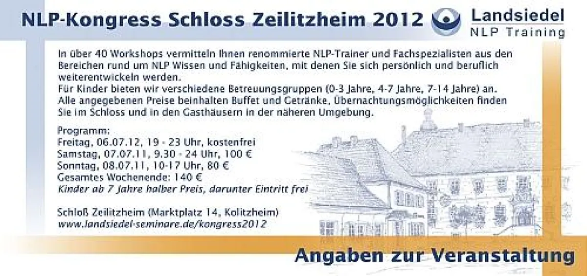 Landsiedel NLP Training - NLP-Kongress 2012