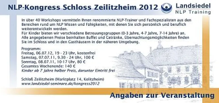Der sechste NLP-Kongress von Landsiedel NLP Training Bild: Der sechste NLP-Kongress von Landsiedel NLP Training